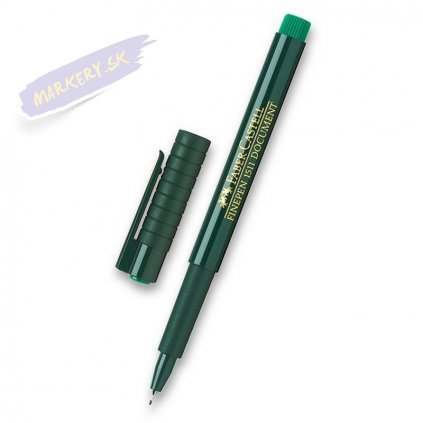 16956 2 faber castell finepen 0 4mm zeleny