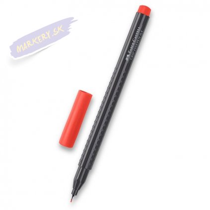 16971 1 faber castell grip finepen 0 4mm cerveny