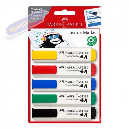 17475 3 faber castell na textil set 5ks zakladni