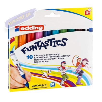 18585 3 edding funtastics na papir 10ks pro mensi deti