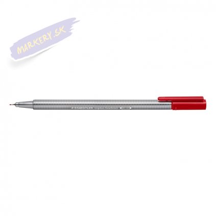 19461 2 liner staedtler triplus 0 3mm cervena