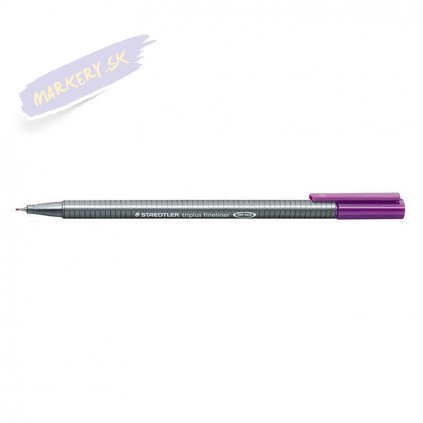 19485 2 liner staedtler triplus 0 3mm tmave fialova