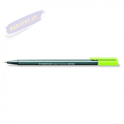 19512 2 liner staedtler triplus 0 3mm limetkove zelena