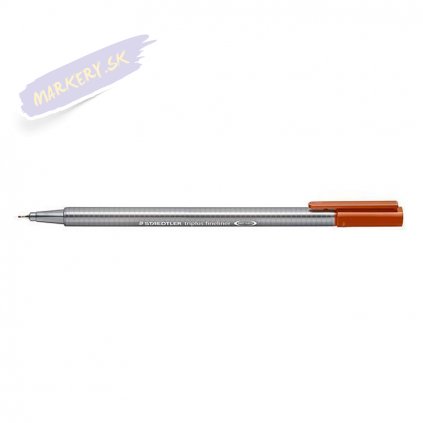 19536 2 liner staedtler triplus 0 3mm burnt sienna