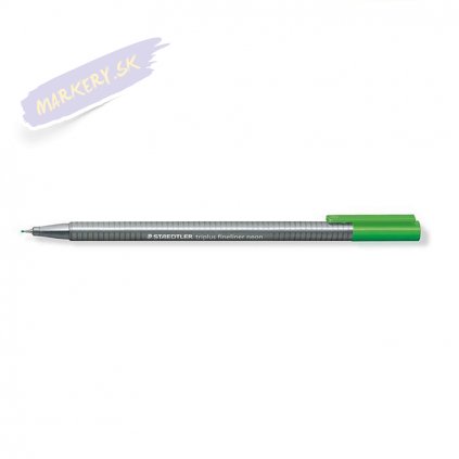 19569 2 liner staedtler triplus 0 3mm neon zelena