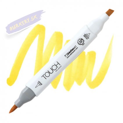 2010 2 y35 lemon yellow touch twin brush marker