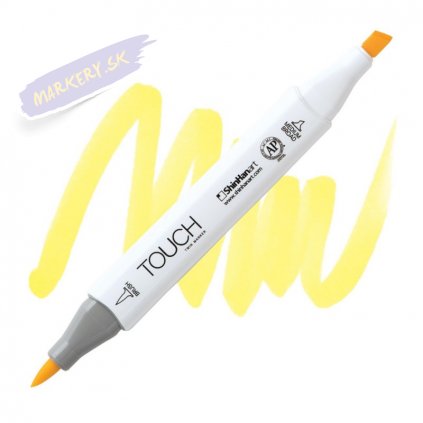 2019 2 y38 pale yellow touch twin brush marker