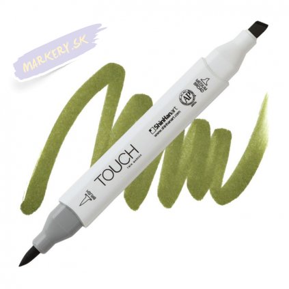 2025 2 y42 bronze green touch twin brush marker
