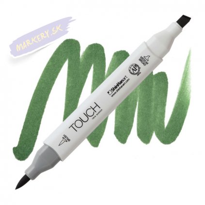 2028 2 g43 deep olive green touch twin brush marker