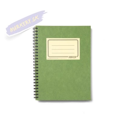 Zápisník "Zelenáč" A5, 50 bielých linko-bodkovaných listov