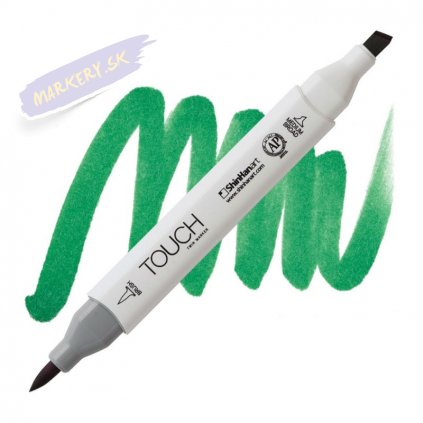 2064 2 g55 emerald green touch twin brush marker