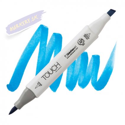 2085 2 b63 cerulean blue touch twin brush marker