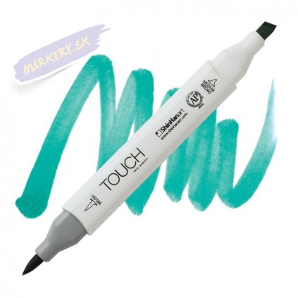 2091 2 b65 ice blue touch twin brush marker
