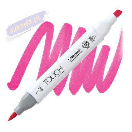 2235 2 f125 fluorescent rose touch twin brush marker