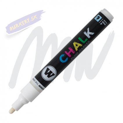 22851 3 molotow kridovy chalk na sklo 4mm bily