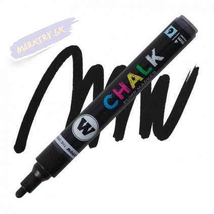 22854 3 molotow kridovy chalk na sklo 4mm cerny