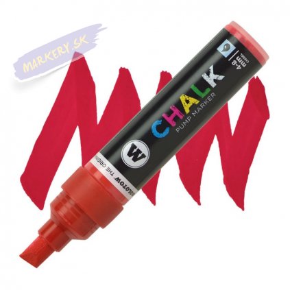 22890 3 molotow kridovy chalk na sklo 4 8mm cerveny