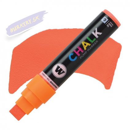 22929 3 molotow kridovy chalk na sklo 15mm oranzovy neon