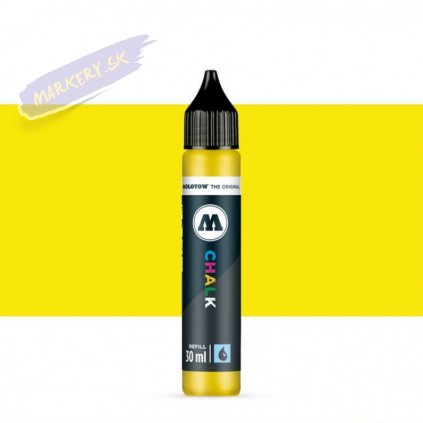 22959 3 molotow refill ink pro kridovy chalk na sklo zluty neon