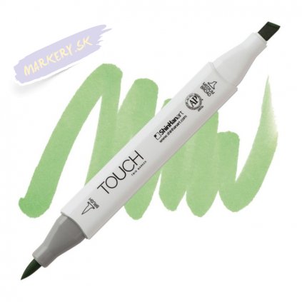 2319 2 gy175 lime green touch twin brush marker