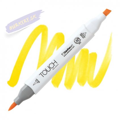 2346 2 y221 primary yellow touch twin brush marker