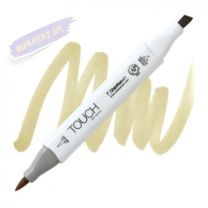 2352 2 y223 straw yellow touch twin brush marker