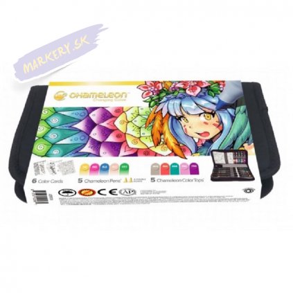 23520 6 chameleon pen a nastavce color tops 16ks v pouzdre