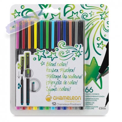 23562 4 chameleon fineliner 12ks zakladni