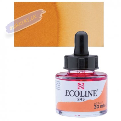 23640 4 ecoline aquarell ink 30ml 245 saffron yellow