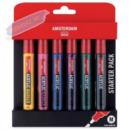 23790 2 amsterdam acrylic marker 4mm 6ks zakladni