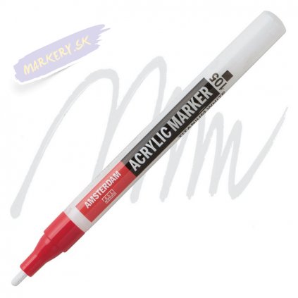 23799 2 amsterdam acrylic marker 2mm 105 titanium white