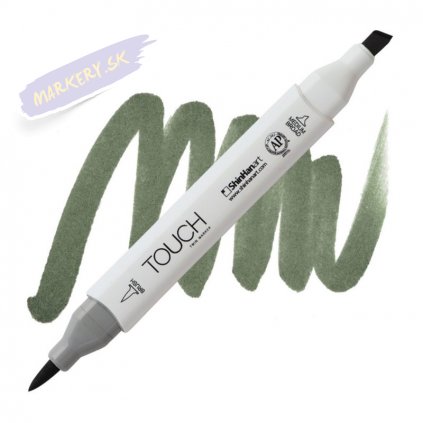 2382 2 g241 grayish green deep touch twin brush marker