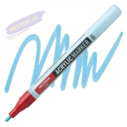 23850 2 amsterdam acrylic marker 2mm 551 sky blue light