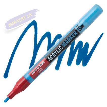 23853 2 amsterdam acrylic marker 2mm 564 brilliant blue