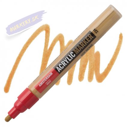 23895 2 amsterdam acrylic marker 4mm 234 raw sienna