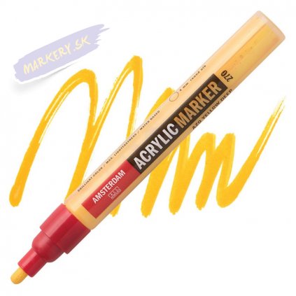 23907 2 amsterdam acrylic marker 4mm 270 azo yellow deep