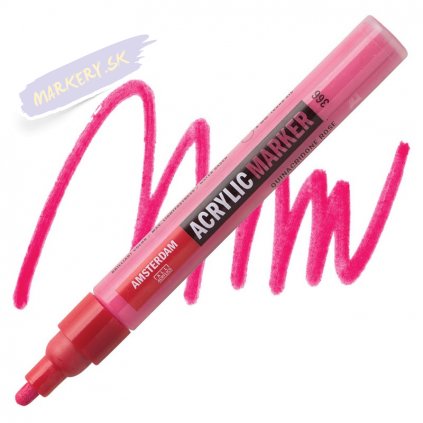 23931 2 amsterdam acrylic marker 4mm 366 quinacridone red