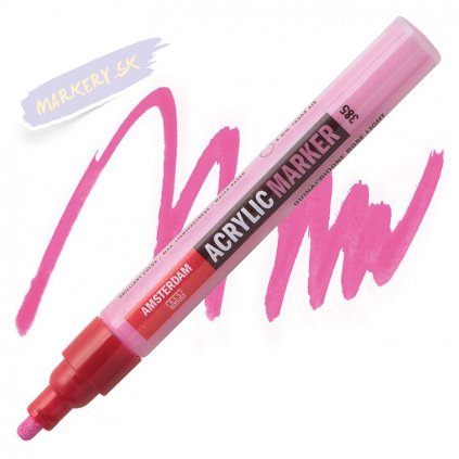 23940 2 amsterdam acrylic marker 4mm 385 quinacridone rose light