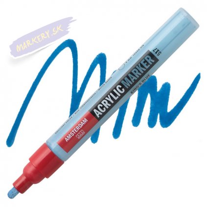 23958 2 amsterdam acrylic marker 4mm 517 kings blue