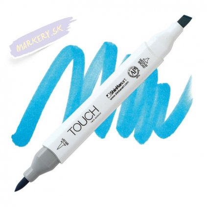 2397 2 b262 cerulean blue light touch twin brush marker