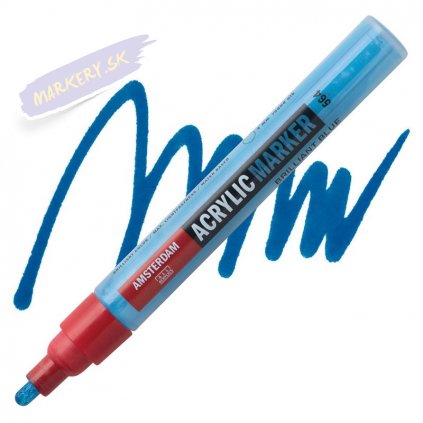 23970 2 amsterdam acrylic marker 4mm 564 brilliant blue