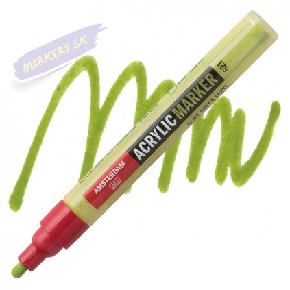 23994 2 amsterdam acrylic marker 4mm 621 olive green light