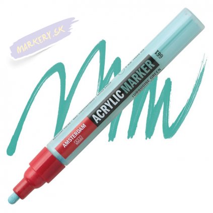 24000 2 amsterdam acrylic marker 4mm 661 turquoise green