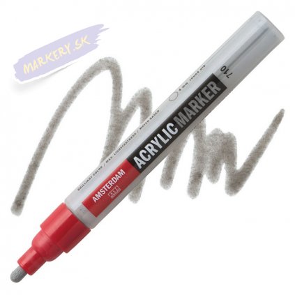 24006 2 amsterdam acrylic marker 4mm 710 neutral grey