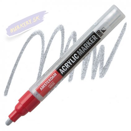 24015 2 amsterdam acrylic marker 4mm 800 silver