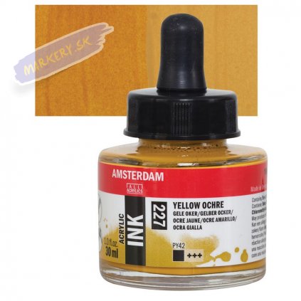 24090 4 amsterdam acrylic ink 30ml 227 yellow ochre