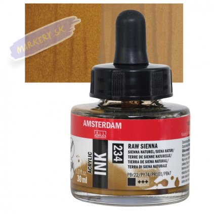 24093 4 amsterdam acrylic ink 30ml 234 raw sienna