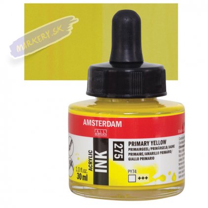 24108 4 amsterdam acrylic ink 30ml 275 primary yellow