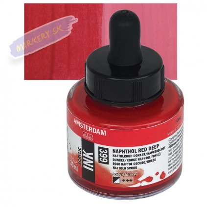 24141 4 amsterdam acrylic ink 30ml 399 naphthol red deep