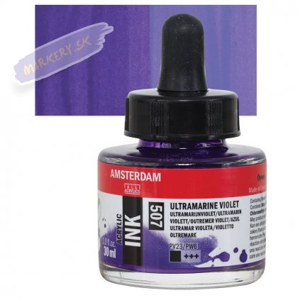 24153 4 amsterdam acrylic ink 30ml 507 ultramarine violet